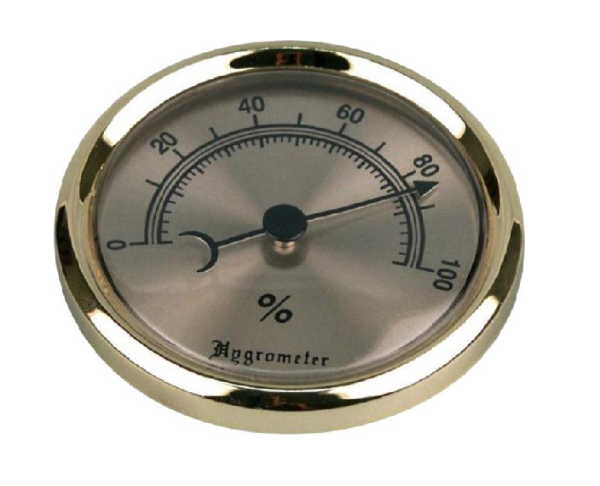 Hygrometer "Gold 74mm Ø"